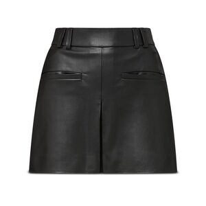 Black Leather Women Skirt